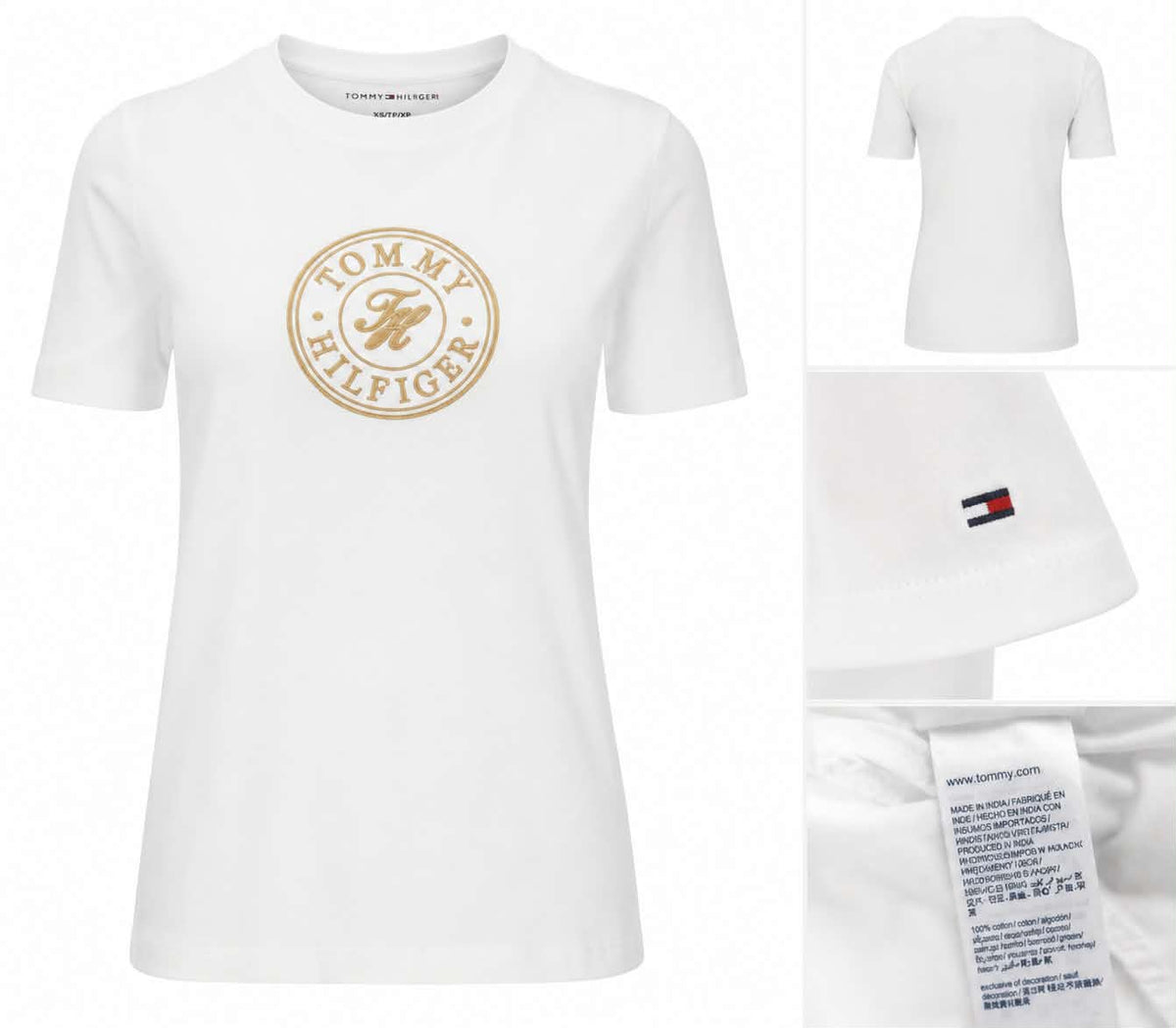 T-shirt damski Tommy Hilfiger - biały