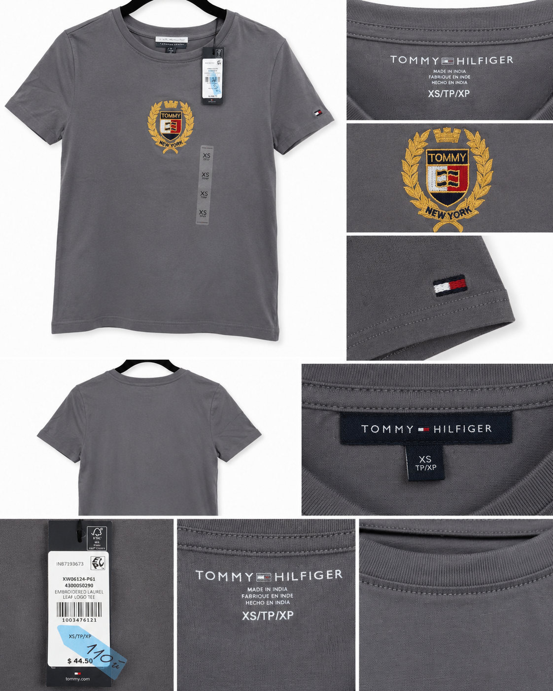 Tommy Hilfiger – T-shirt Embroidered Laurel Leaf Logo