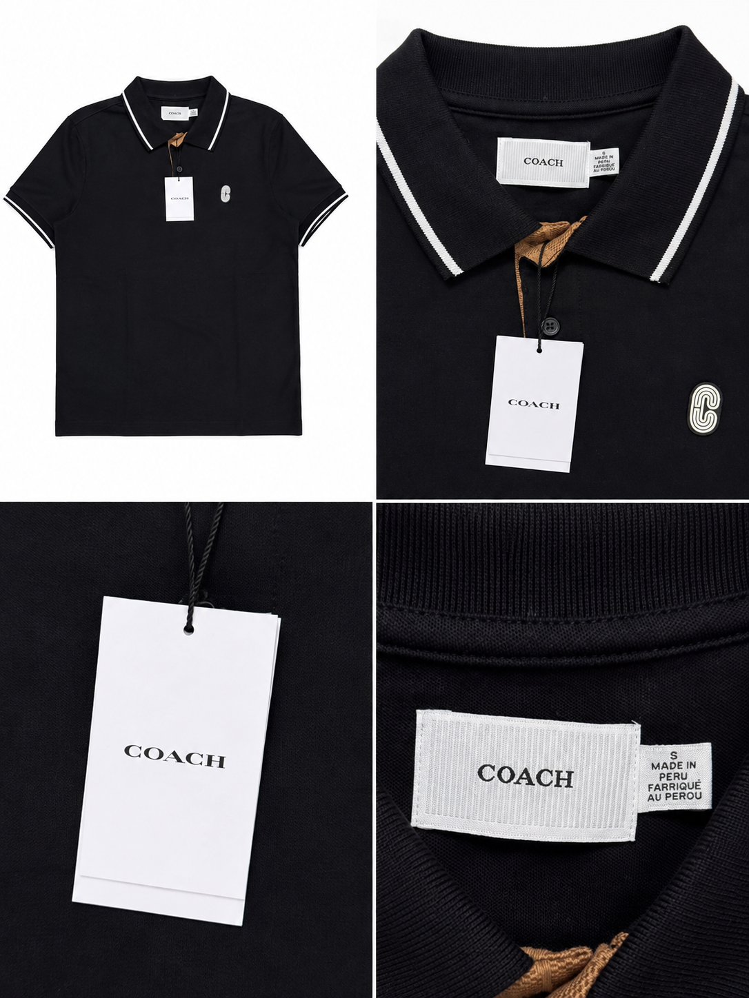 Coach – koszulka polo z monogramem C