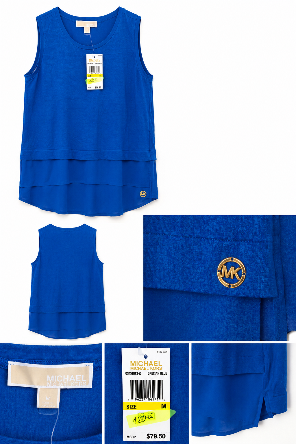 Michael Michael Kors – warstwowa bluzka bez rękawów